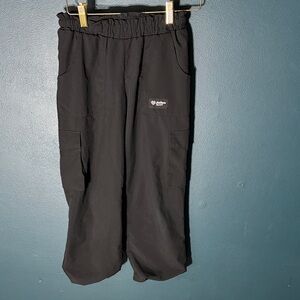 Justice Black Kids Parachute Joggers